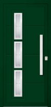 Hlinikove a plastove vchodove dvere MILANO-AL-ZEL-DPK-750